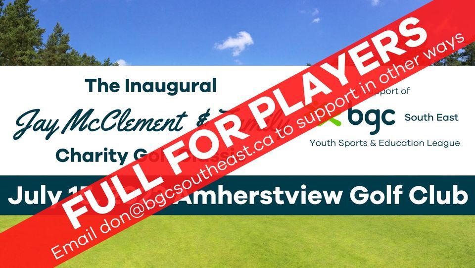 Jay McClement & Family Charity Golf Classic, Amherstview Golf Club, Kingston, July 15 2022