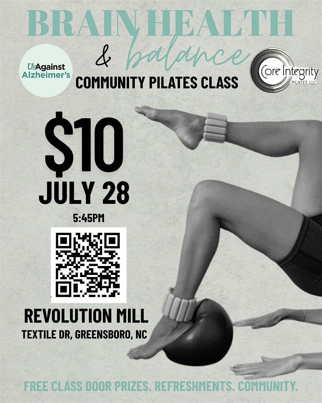 Brain Health & Balance Pilates Class, 28 July | Event in Greensboro | AllEvents