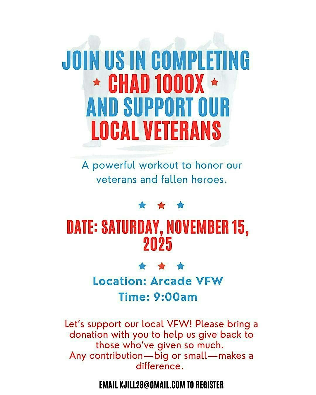 Community Workout To  Support Local Veterans | Event in Arcade | AllEvents