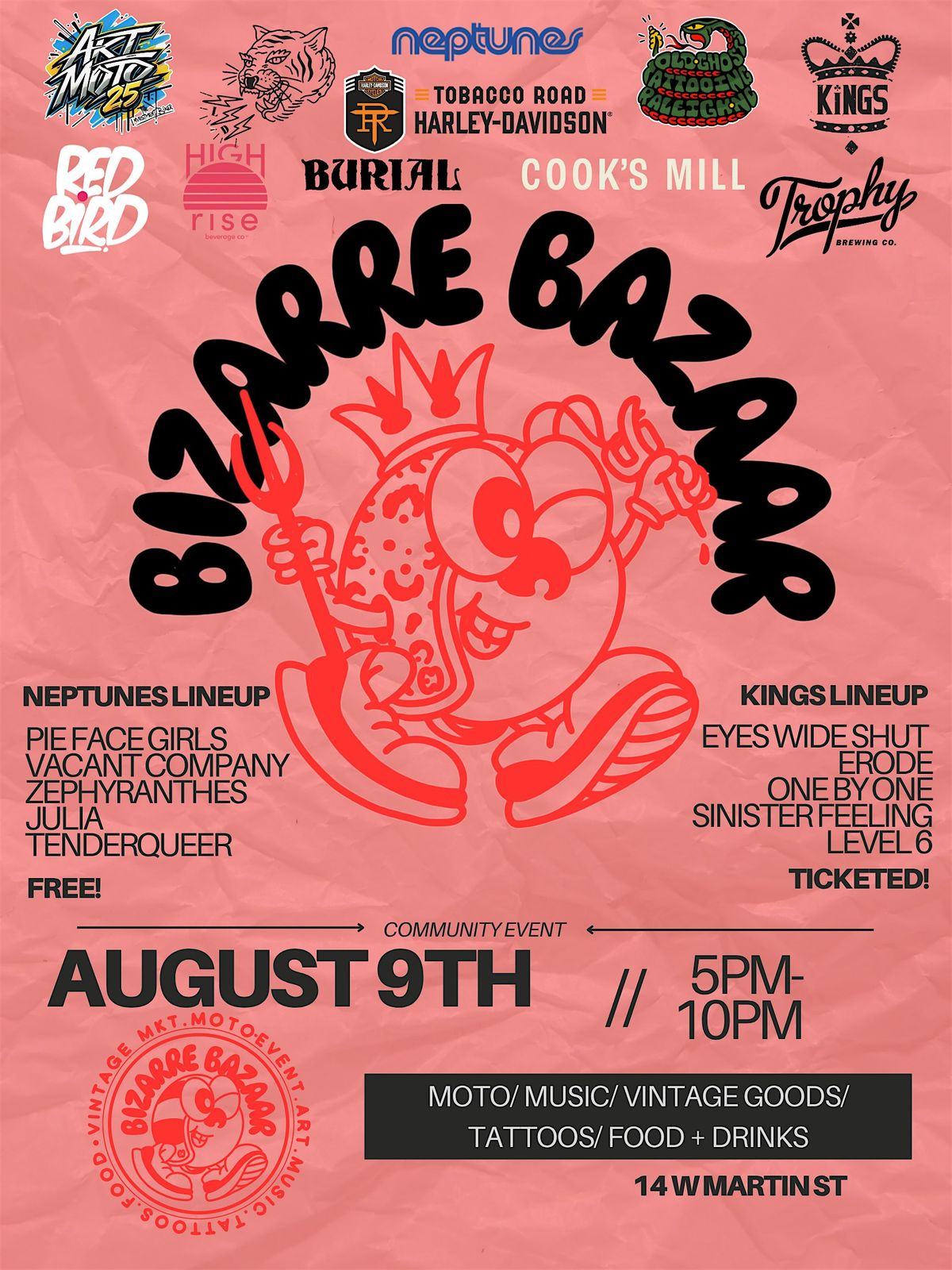 BIZARRE BAZAAR, 9 August | Event in Raleigh | AllEvents