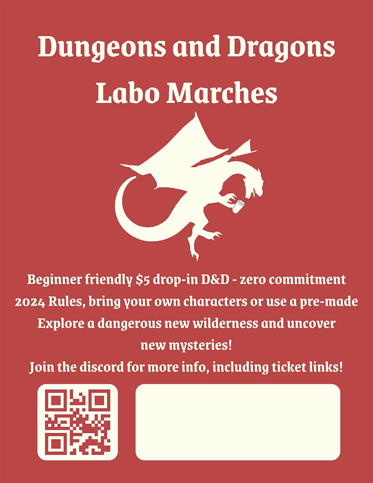 Dungeons and Dragons: Labo Marches (26th August '25), 26 August | Event in Edmonton | AllEvents