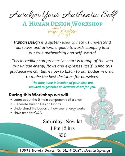 Awaken Your Authentic Self: A Human Design Workshop, 1 November | Event in Bonita Springs | AllEvents