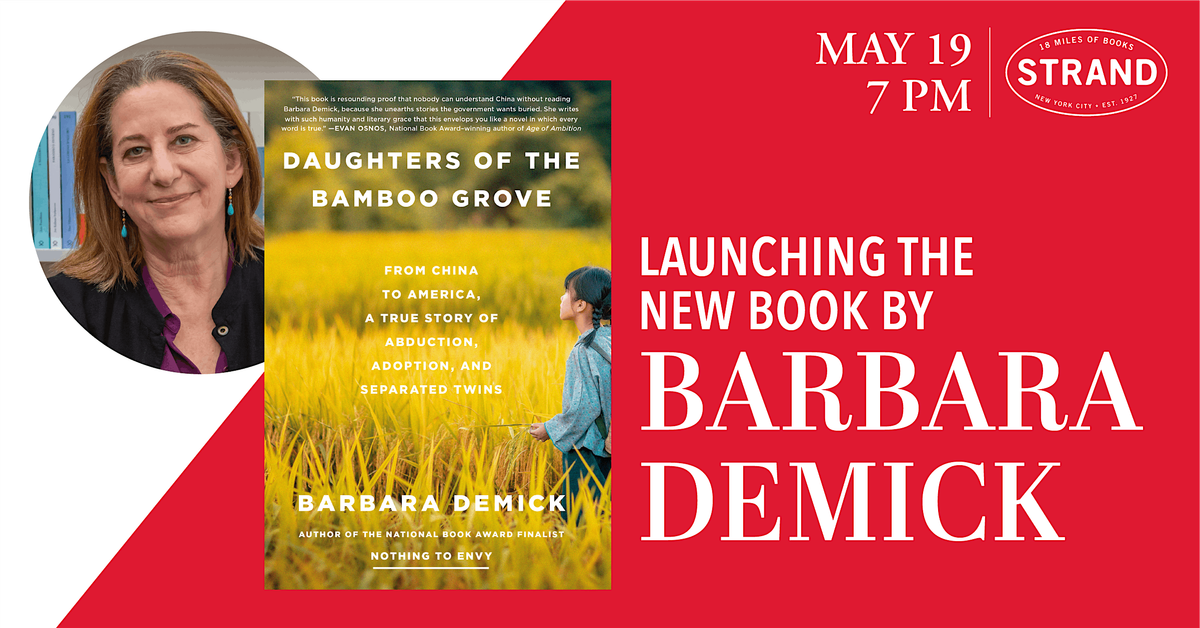 Barbara Demick: Daughters of the Bamboo Grove, 19 May | Event in New York | AllEvents