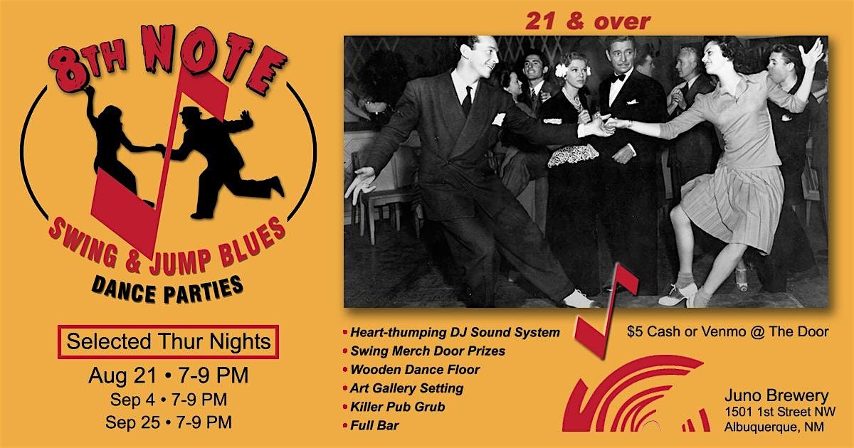 Swing and Jump Blues Dance Party by 8th Note  Productions, 21 August | Event in Albuquerque | AllEvents
