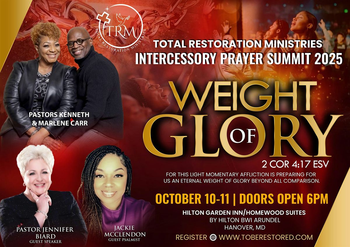 Total Restoration Ministries Intercessory Prayer Summit 2025, 10 October | Event in Hanover | AllEvents