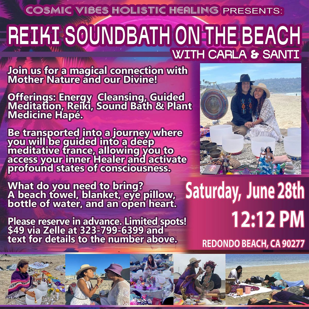 Reiki Sound Bath on the Beach, 29 June | Event in Redondo Beach | AllEvents