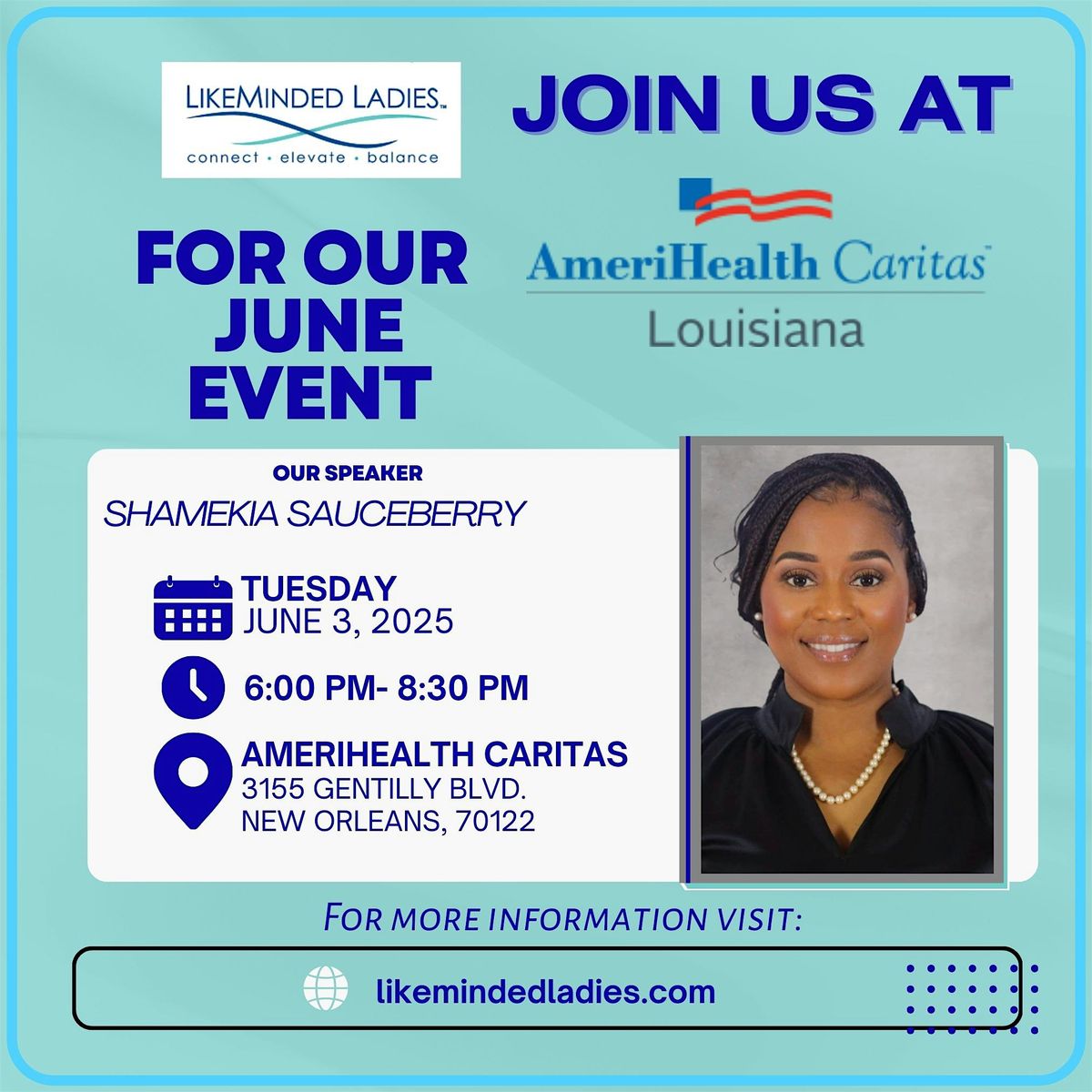LMLNOA 1ST Tuesdays: “Power, Purpose & Pouring Into You”, 3 June | Event in New Orleans | AllEvents