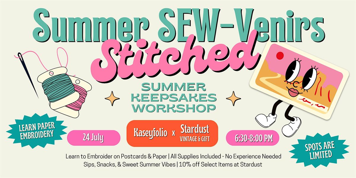 Summer SEW-Venirs: Stitched Summer Keepsakes Workshop | Event in Alexandria | AllEvents