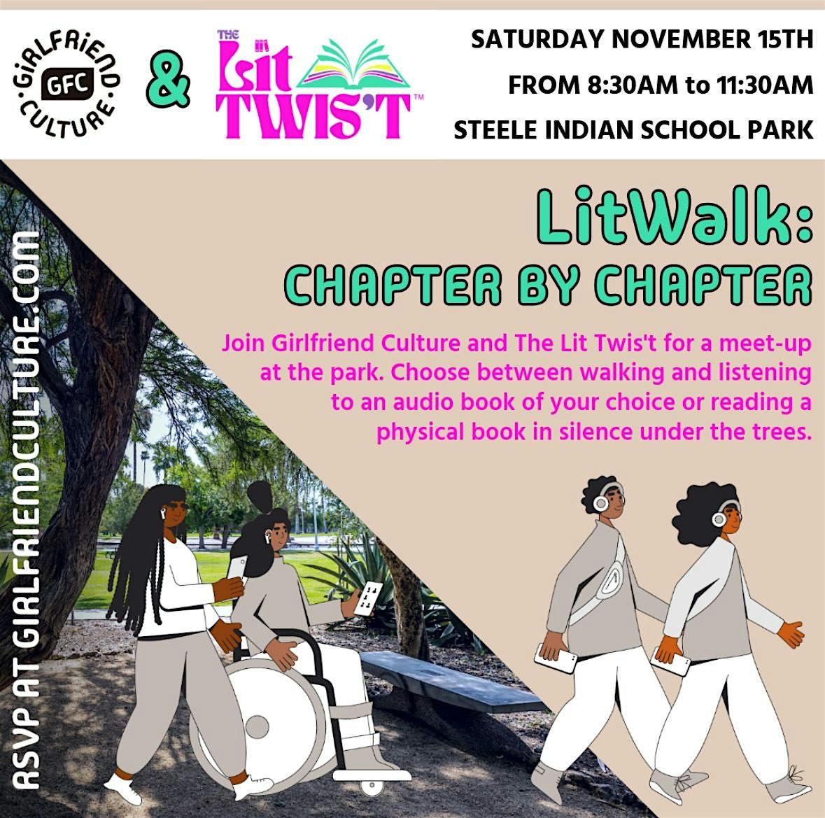Lit Walk: Chapter By Chapter, 15 November | Event in Phoenix | AllEvents