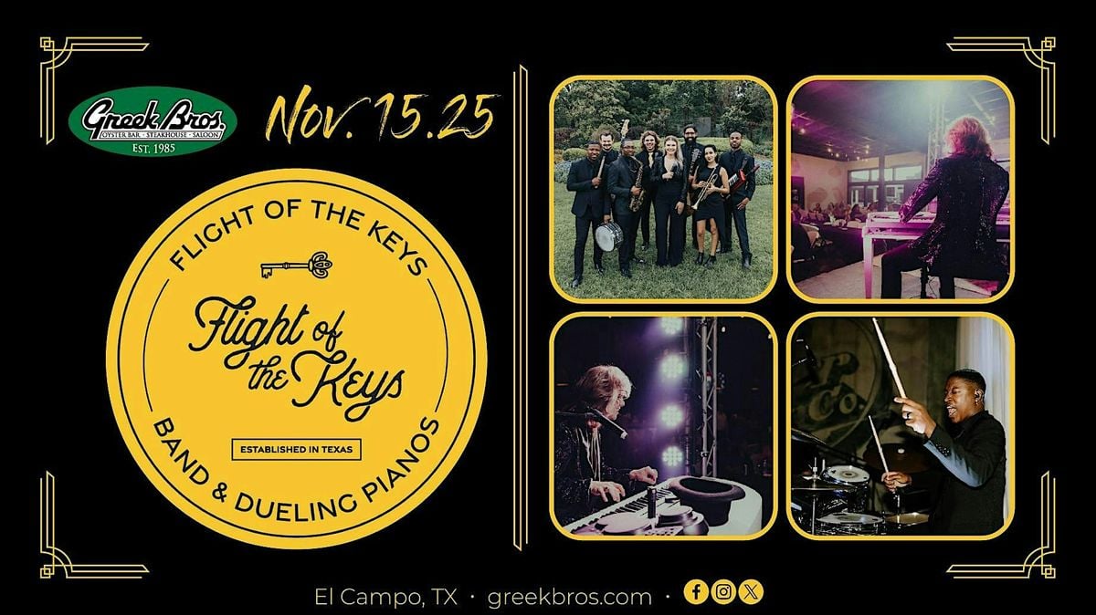 Flight of The Keys Dueling Pianos, 15 November | Event in El Campo | AllEvents