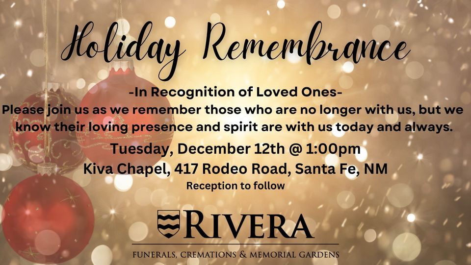 Rivera Family Funeral Home Holiday Remembrance Event, 417 Rodeo Rd