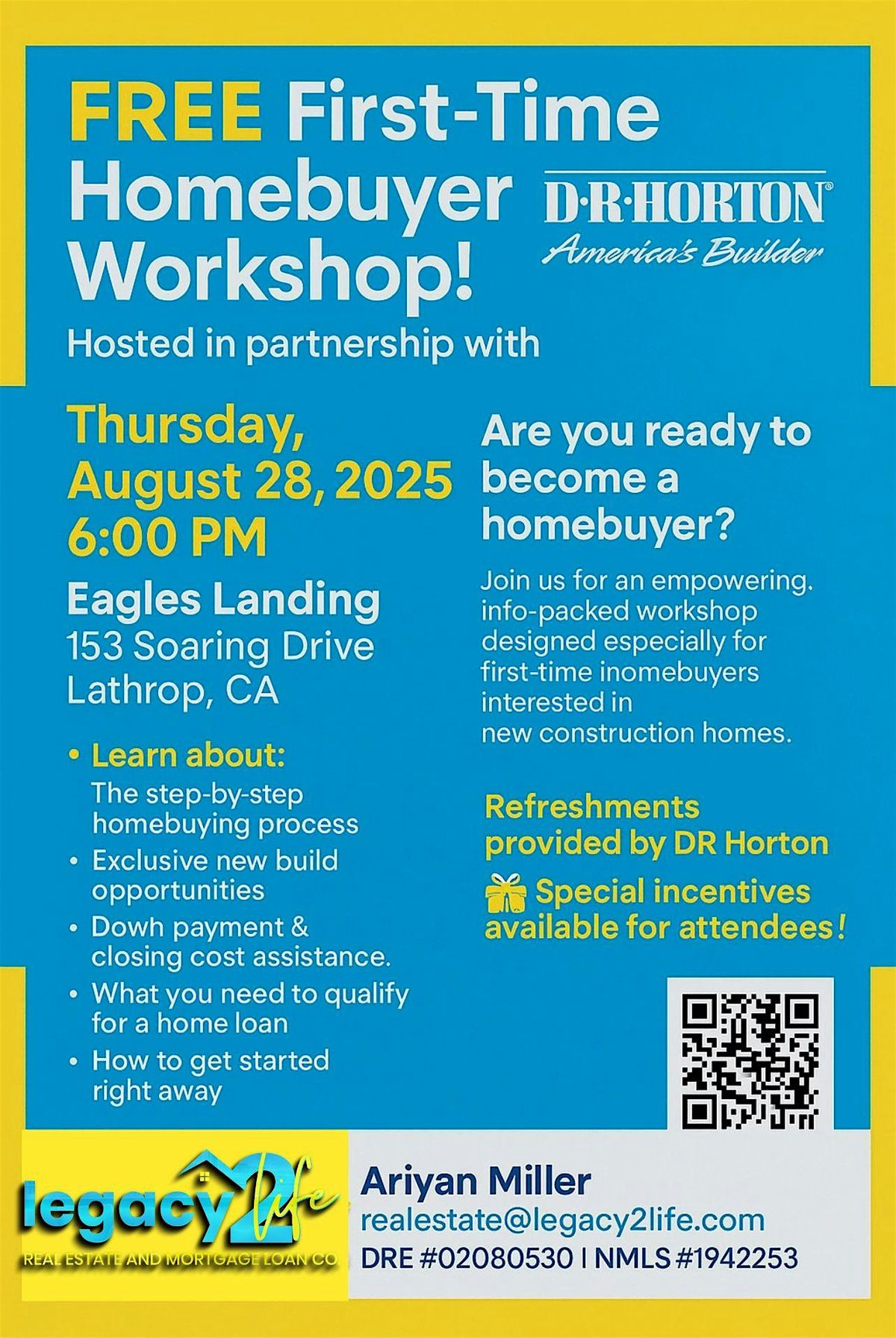 FIRST TIME BUYERS - New Construction Tour, 28 August | Event in Lathrop | AllEvents