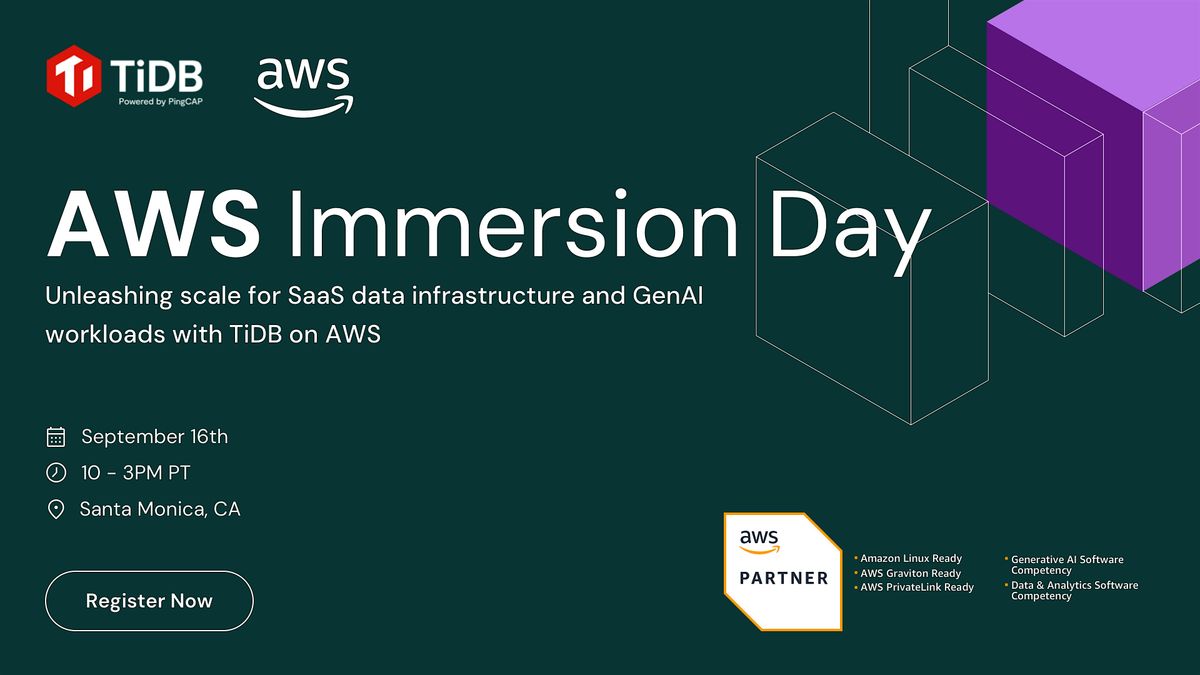 AWS Immersion Day - Los Angeles - September 2025, 16 September | Event in Santa Monica | AllEvents