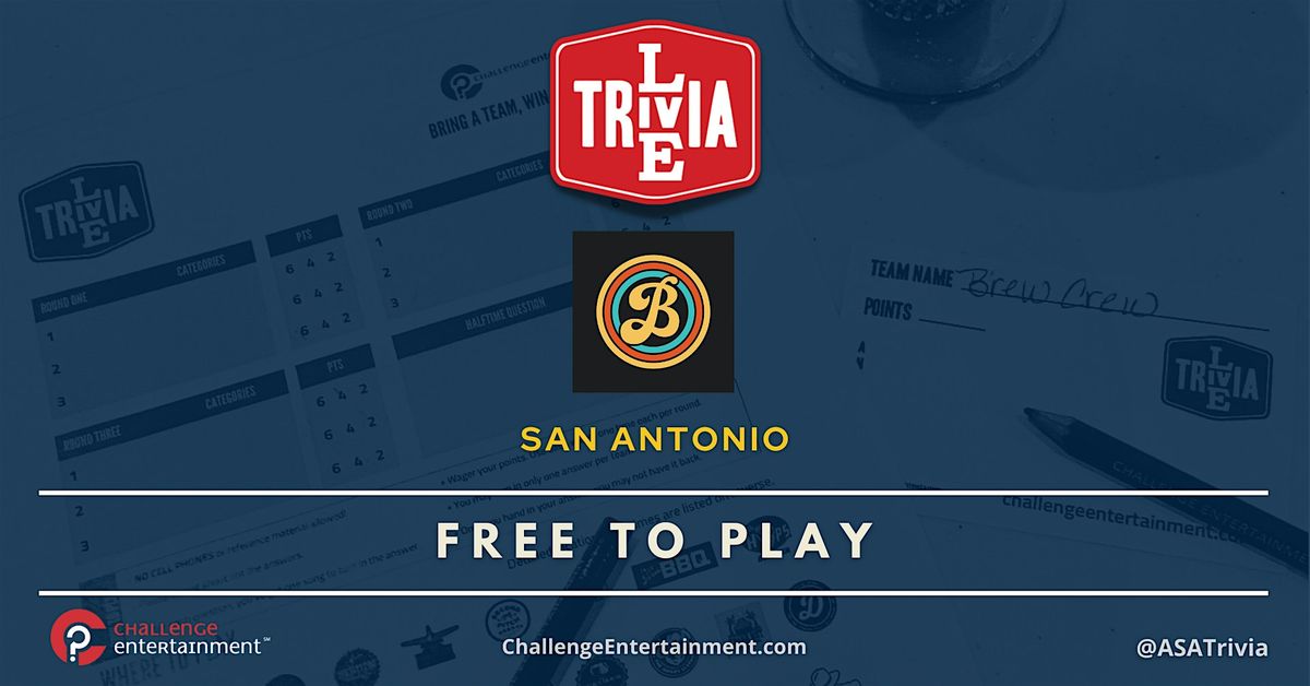 Live Trivia Nights at Bandit BBQ & Burgers - San Antonio | Event in San Antonio | AllEvents