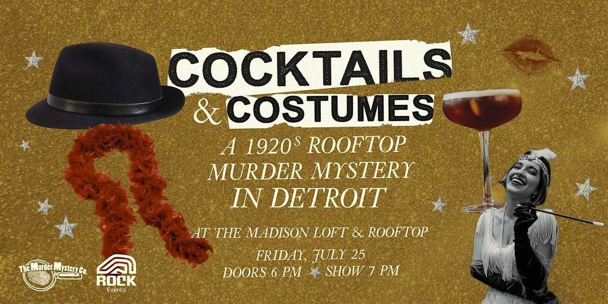 Cocktails & Costumes: A 1920s M**der Mystery Rooftop Experience in ...