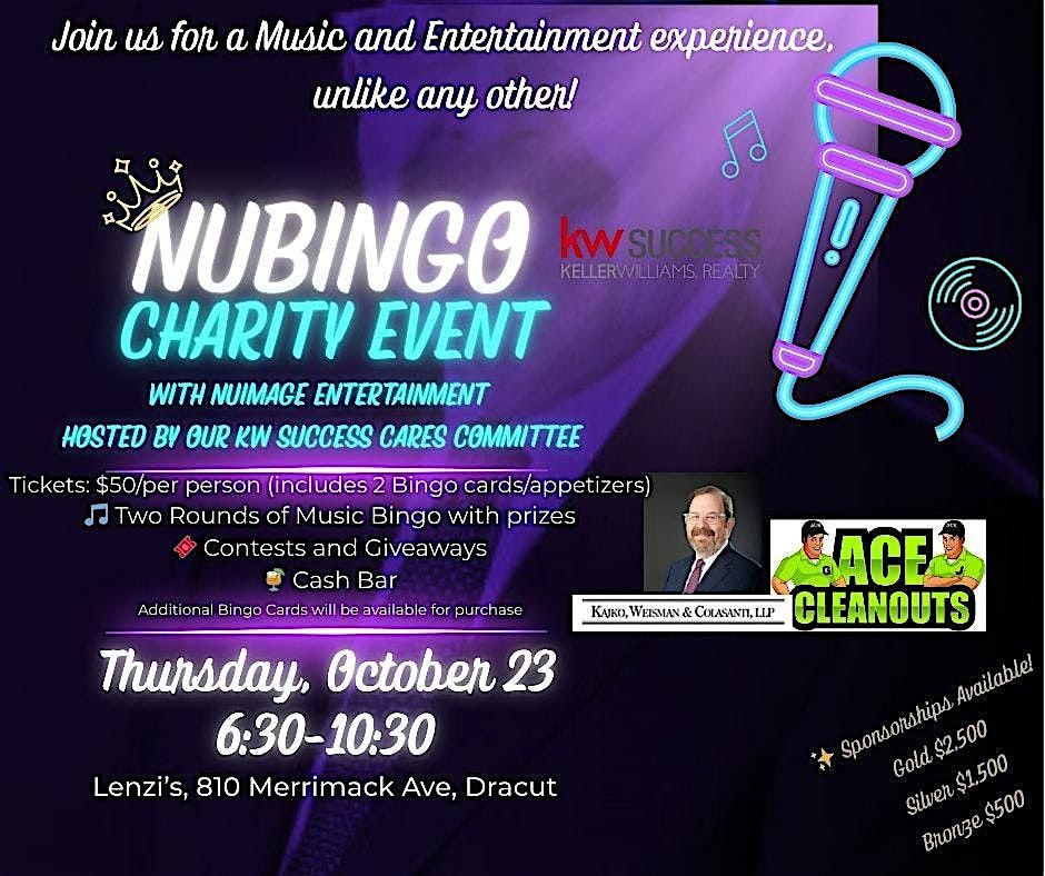 NuBingo Fundraiser, 23 October | Event in Dracut | AllEvents