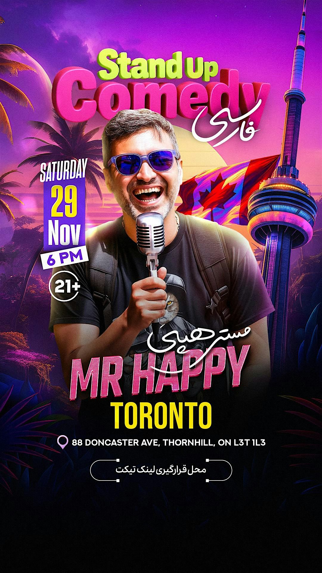 Mr. Happy Standup Comedy, 29 November | Event in Markham | AllEvents