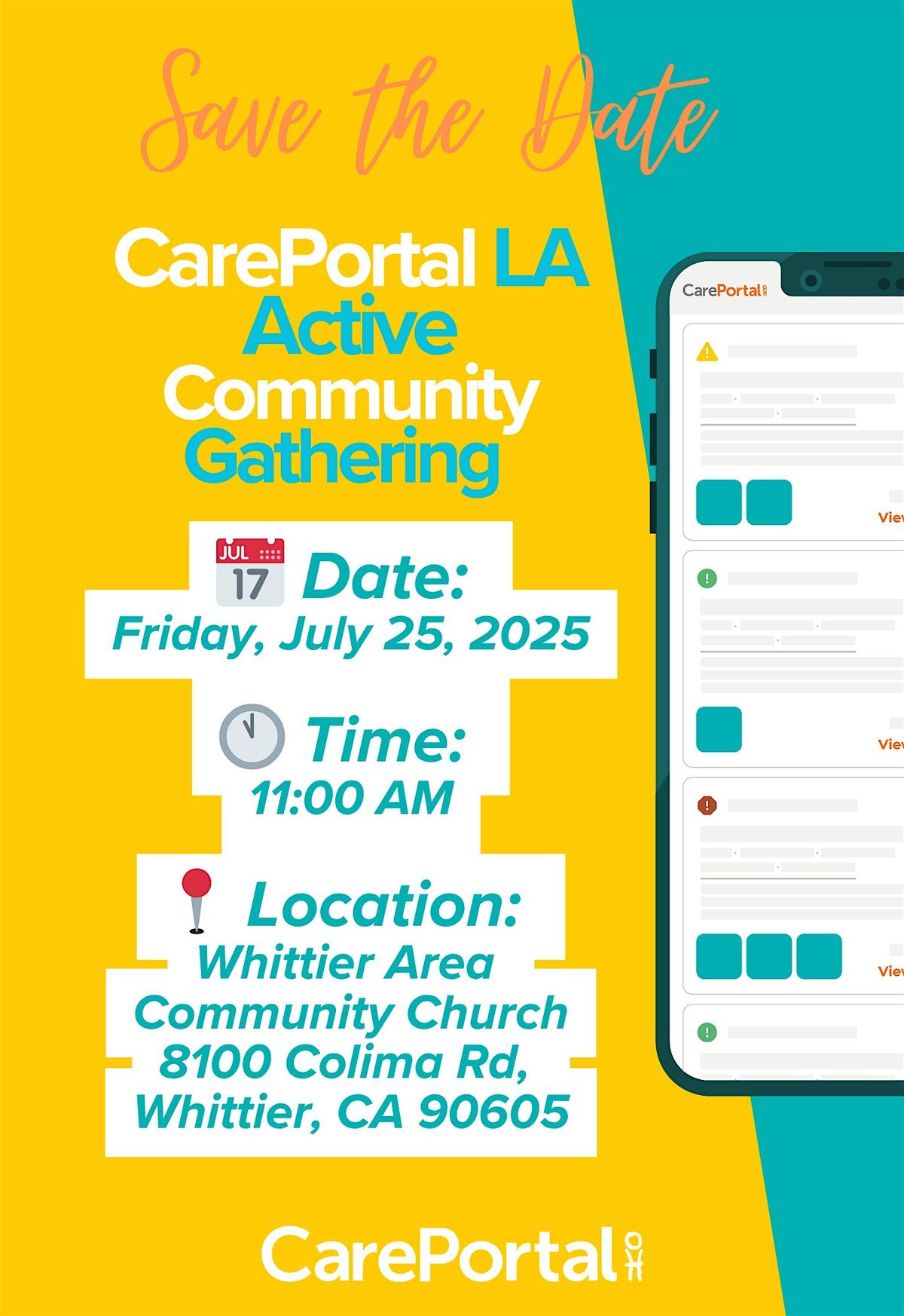 CarePortal LA Active Community Gathering, 25 July | Event in Whittier | AllEvents