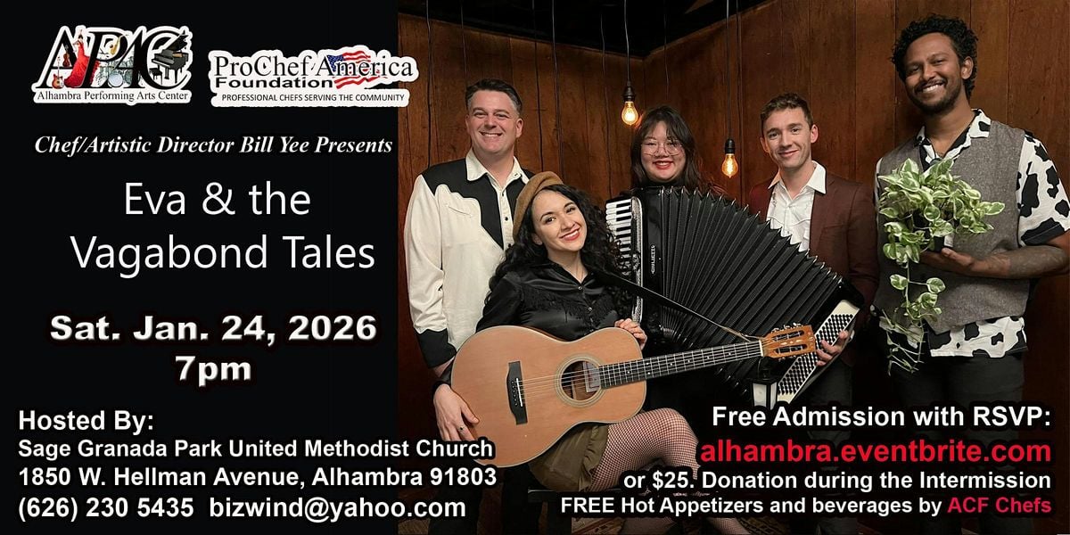 Eva & the Vagabond Tales, 24 January | Event in Alhambra | AllEvents