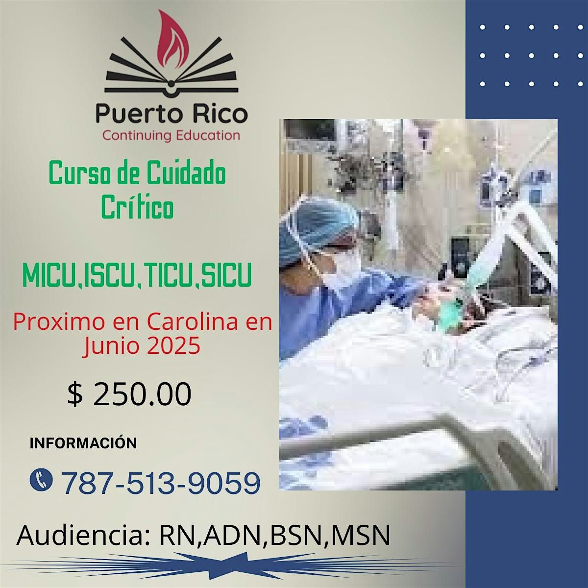 Curso de Cuidado Crítico, 7 June | Event in Carolina | AllEvents
