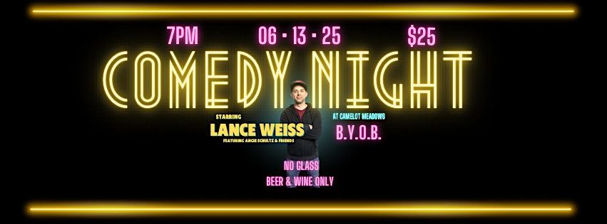 Comedy Night at Camelot Meadows 6/13 @7pm, 13 June | Event in Belmont | AllEvents