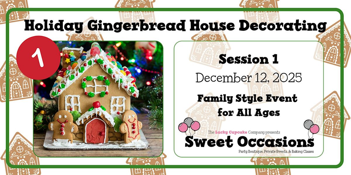 Holiday Gingerbread House Decorating- Session 1, 12 December | Event in Lahaska | AllEvents