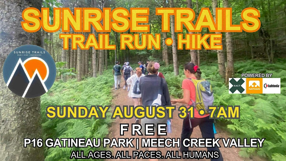 Sunrise Trails : monthly trail runs and hikes (August 2025 edition), 31 August | Event in Chelsea | AllEvents