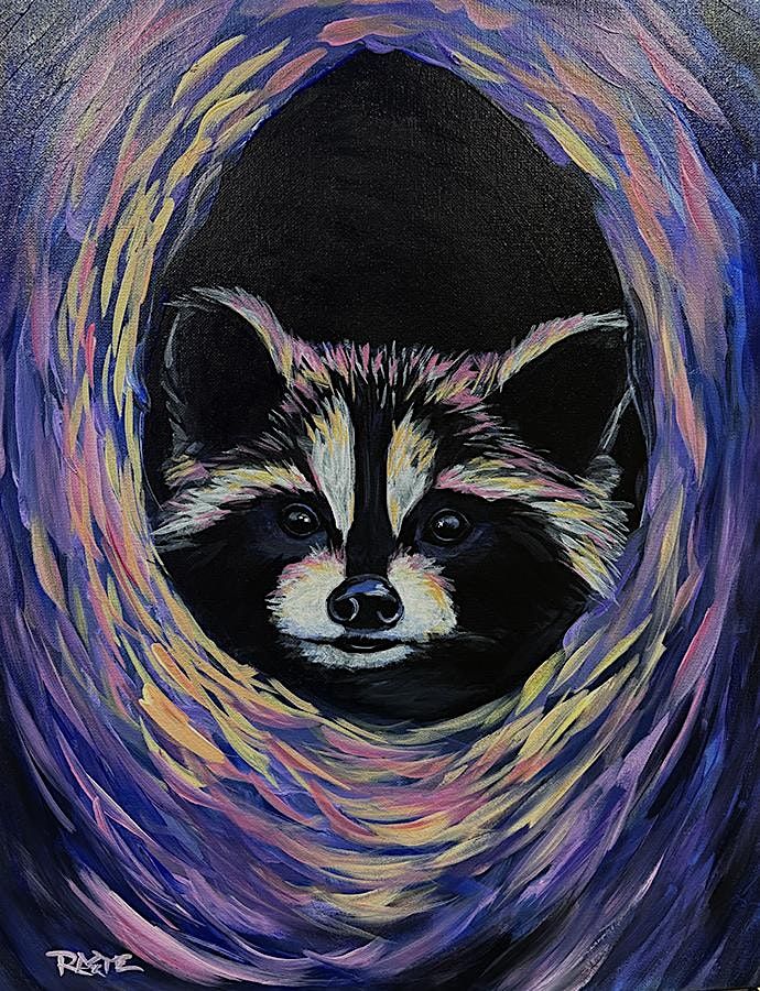 Racoon - Tipsy Brush Painting Party!, 4 March | Event in Kila | AllEvents
