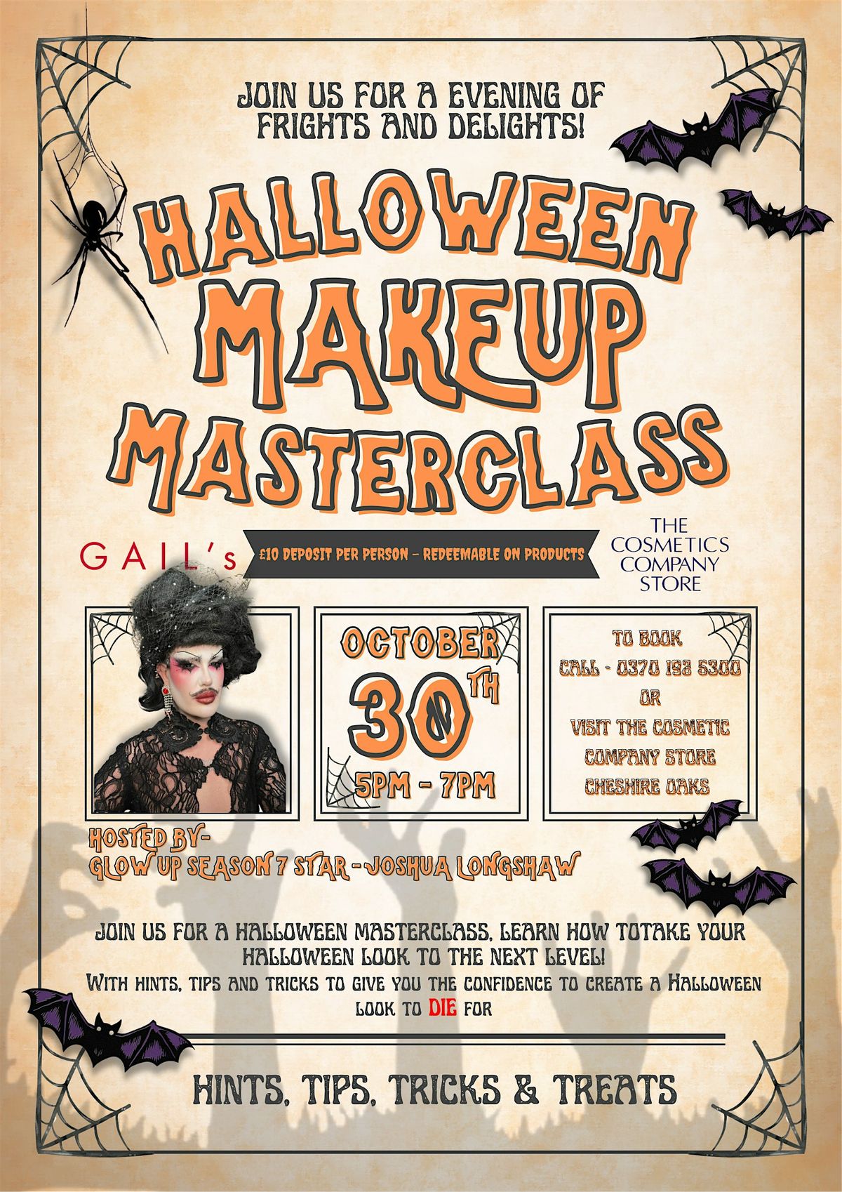 Halloween Make-Up Masterclass, 30 October | Event in Ellesmere Port | AllEvents