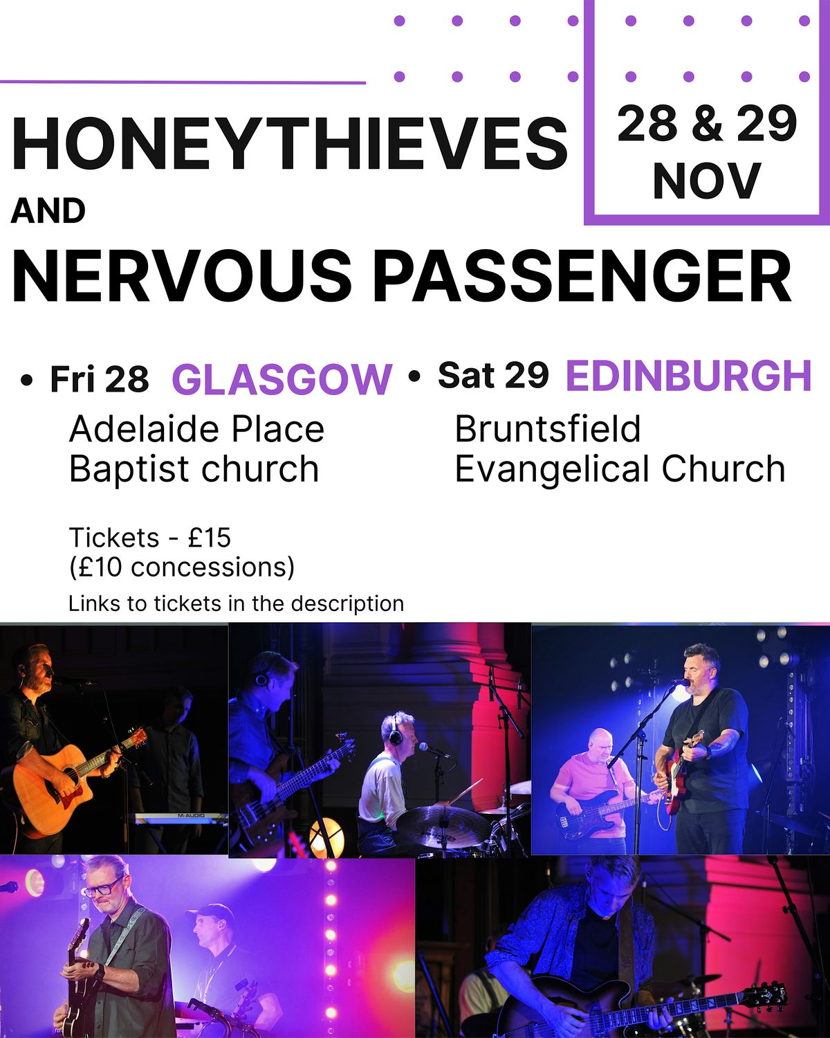 honeythieves & Nervous Passenger in concert, 28 November | Event in Glasgow | AllEvents