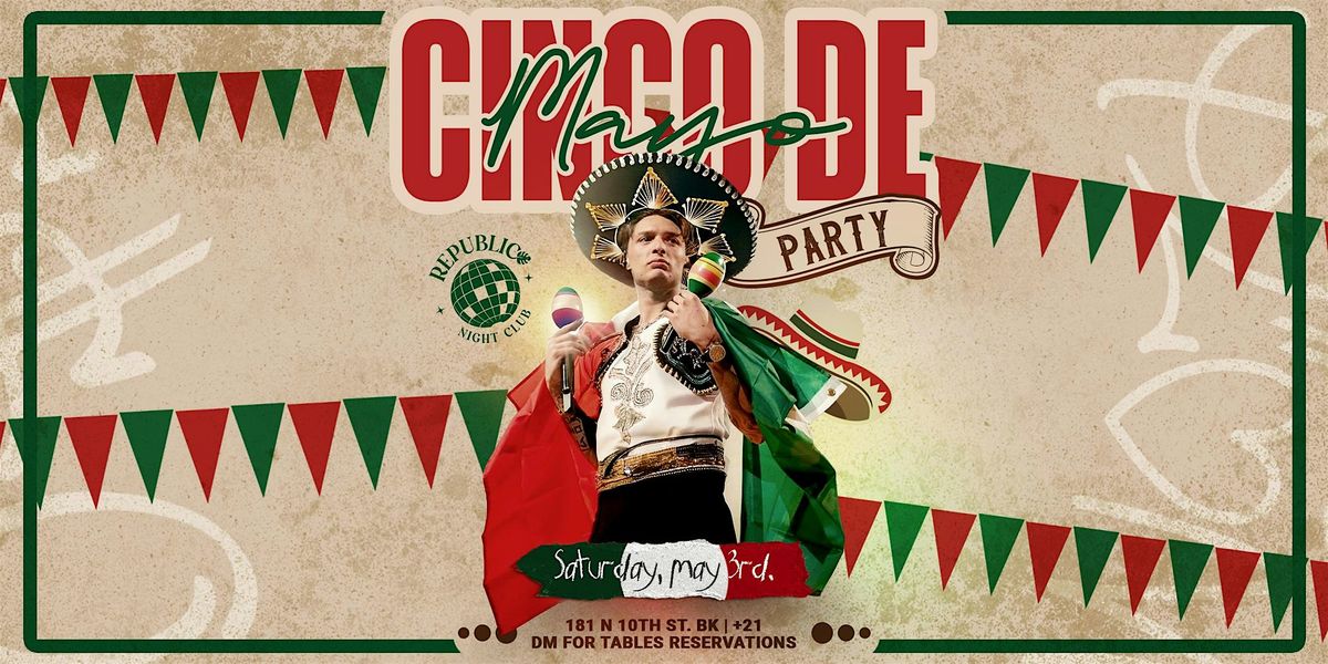 CINCO DE MAYO REGGAETON PARTY, 3 May | Event in Brooklyn | AllEvents