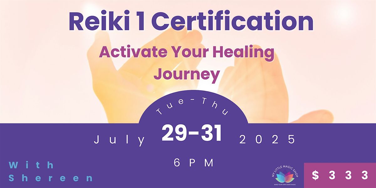 Reiki 1 Certification NYC – Learn Energy Healing with Shereen | July 29–31, 29 July | Event in New York