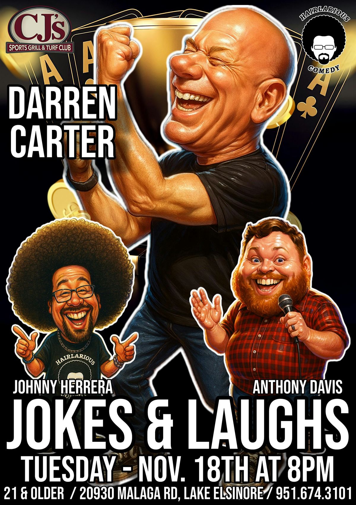 Jokes & Laughs, 18 November | Event in Lake Elsinore | AllEvents
