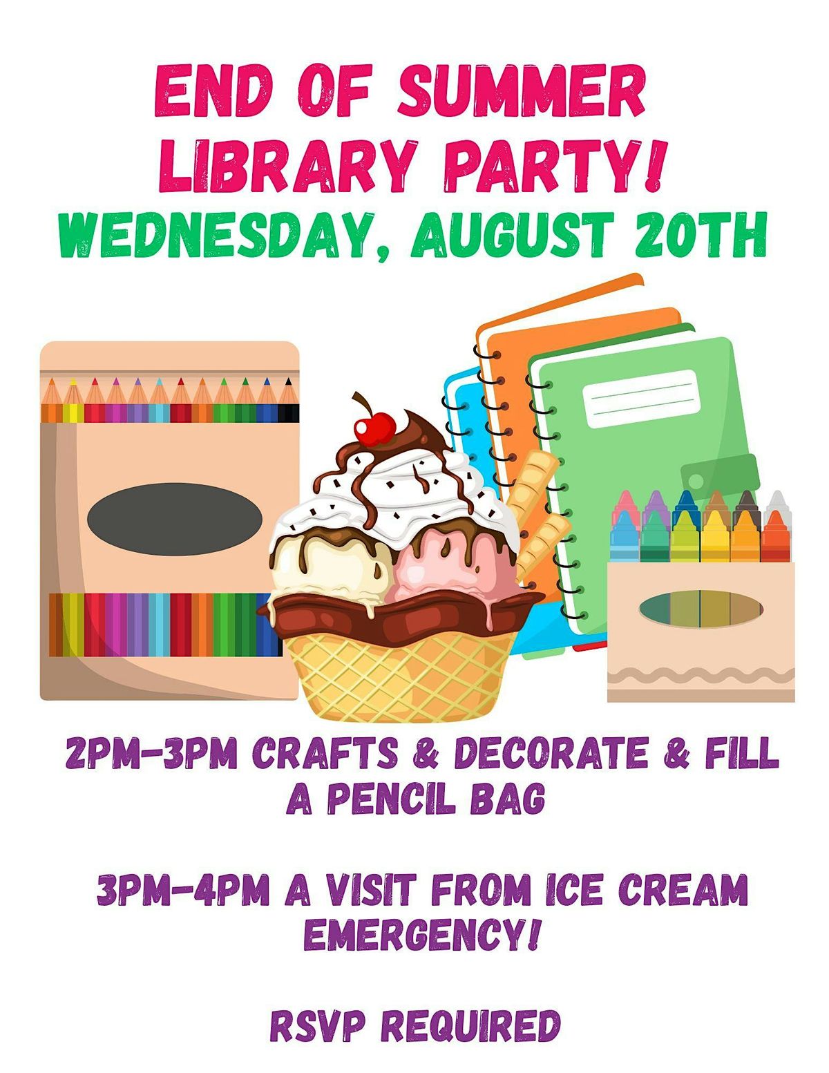 End of Summer Library Party!, 20 August | Event in Beacon Falls | AllEvents