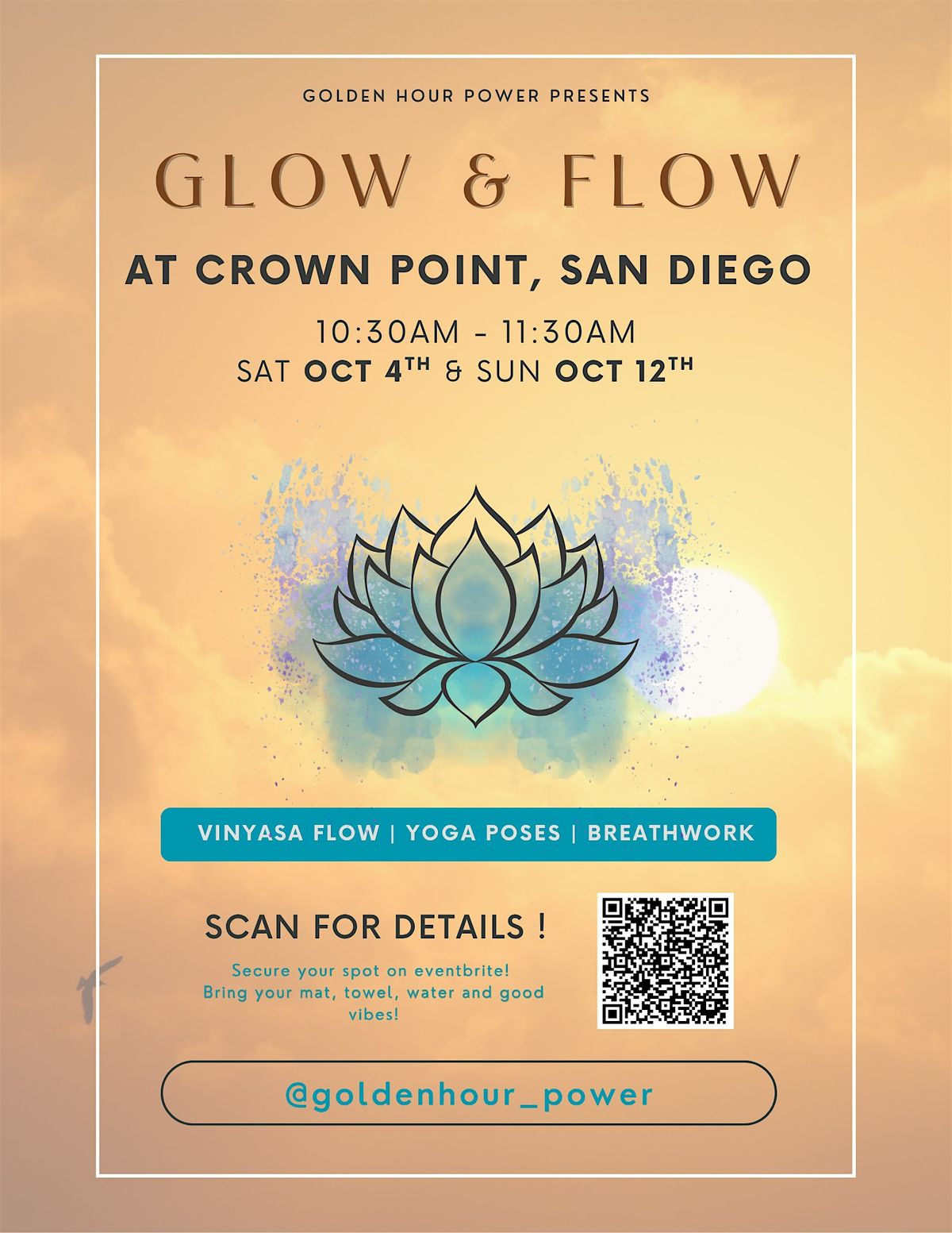 Glow & Flow (Outdoor Yoga in San Diego), 12 October | Event in San Diego | AllEvents