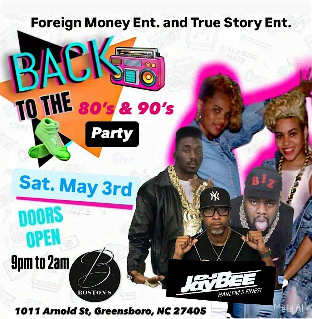 Back To The 80s & 90s Party, 3 May | Event in Greensboro | AllEvents
