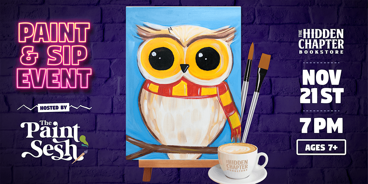 Paint & Sip Painting Event in Fort Thomas, KY – “Magic Owl”, 21 November | Event in Fort Thomas