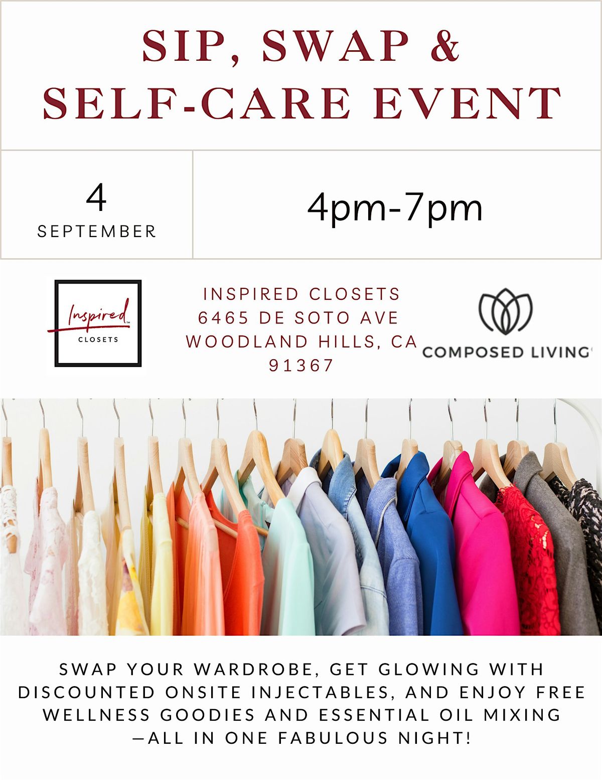 Clothing Swap @ Inspired Closets
