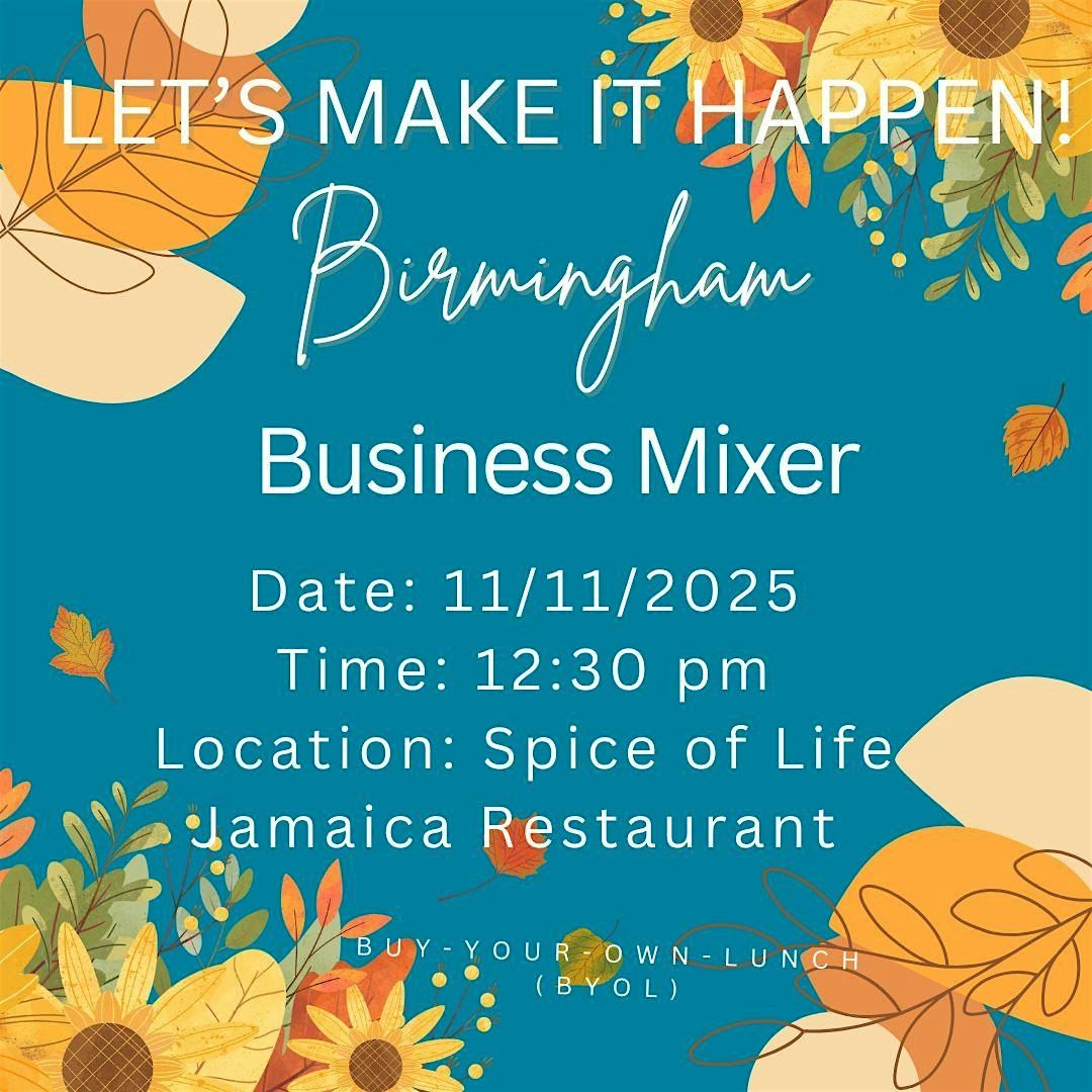 Let's Make It Happen! Birmingham Business Mixer, 11 November | Event in Birmingham | AllEvents