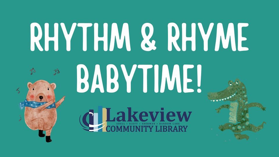 Rhythm and Rhyme Babytime!, Lakeview Community Library, Random Lake WI