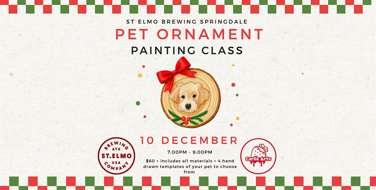 Copy of Paint Your Pet: Ornament Edition, 10 December | Event in Austin | AllEvents