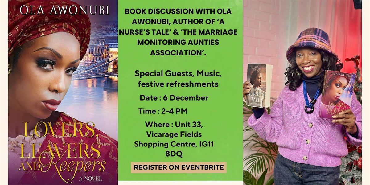 Lovers, Leavers & Keepers Book Discussion - with Ola Awonubi, 6 December | Event in Barking | AllEvents