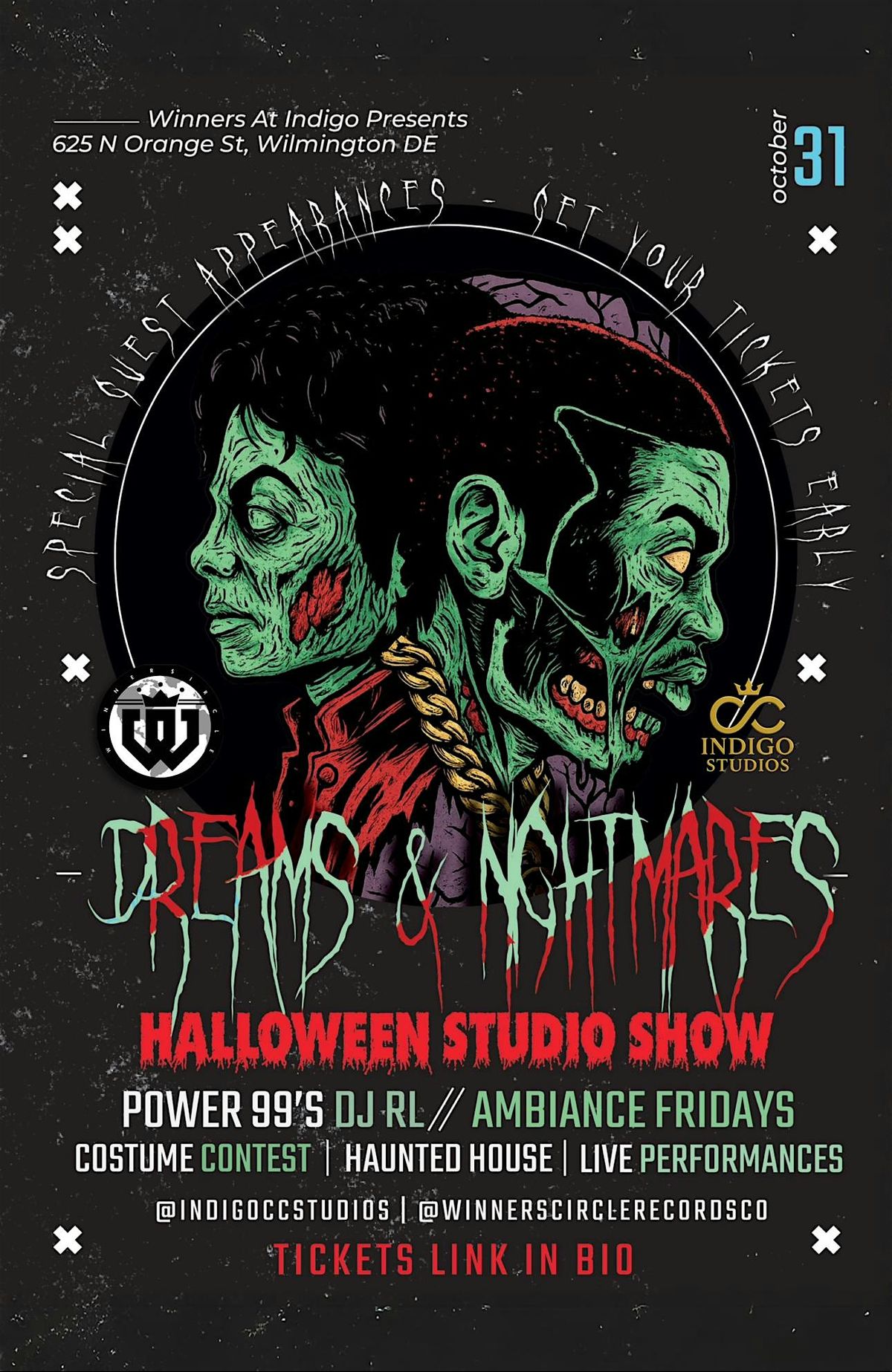 DREAMS & NIGHTMARES HALLOWEEN STUDIO SHOW! 8/31 !, 31 October | Event in Wilmington | AllEvents
