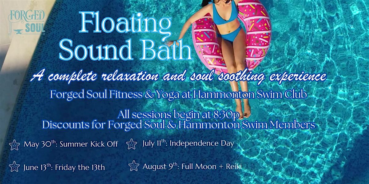 Floating Sound Bath & Reiki at Hammonton Swim: Full Moon!, 9 August | Event in Hammonton | AllEvents