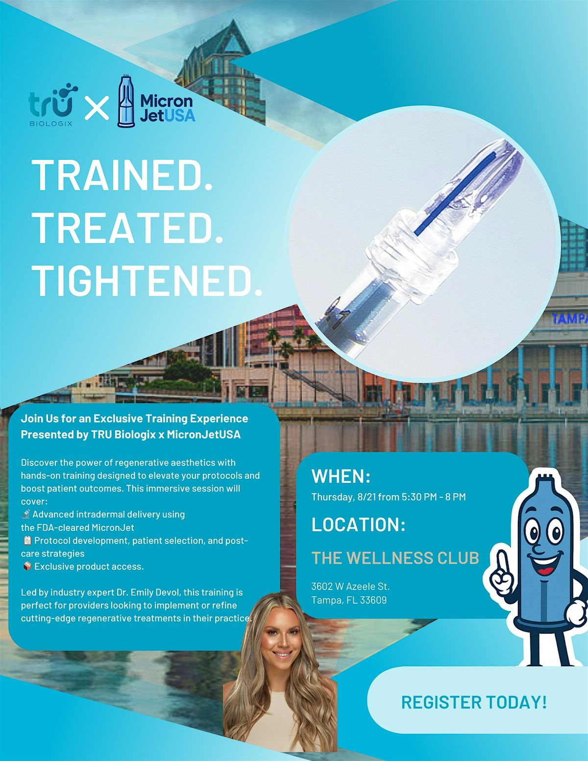MicronJetUSA X TRU Biologix: Trained. Treated. Tightened., 21 August | Event in Tampa | AllEvents