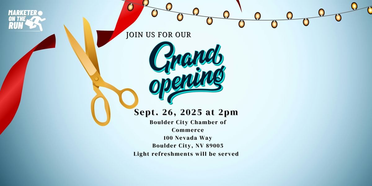 Ribbon Cutting for Marketer on the Run, 26 September | Event in Boulder City | AllEvents