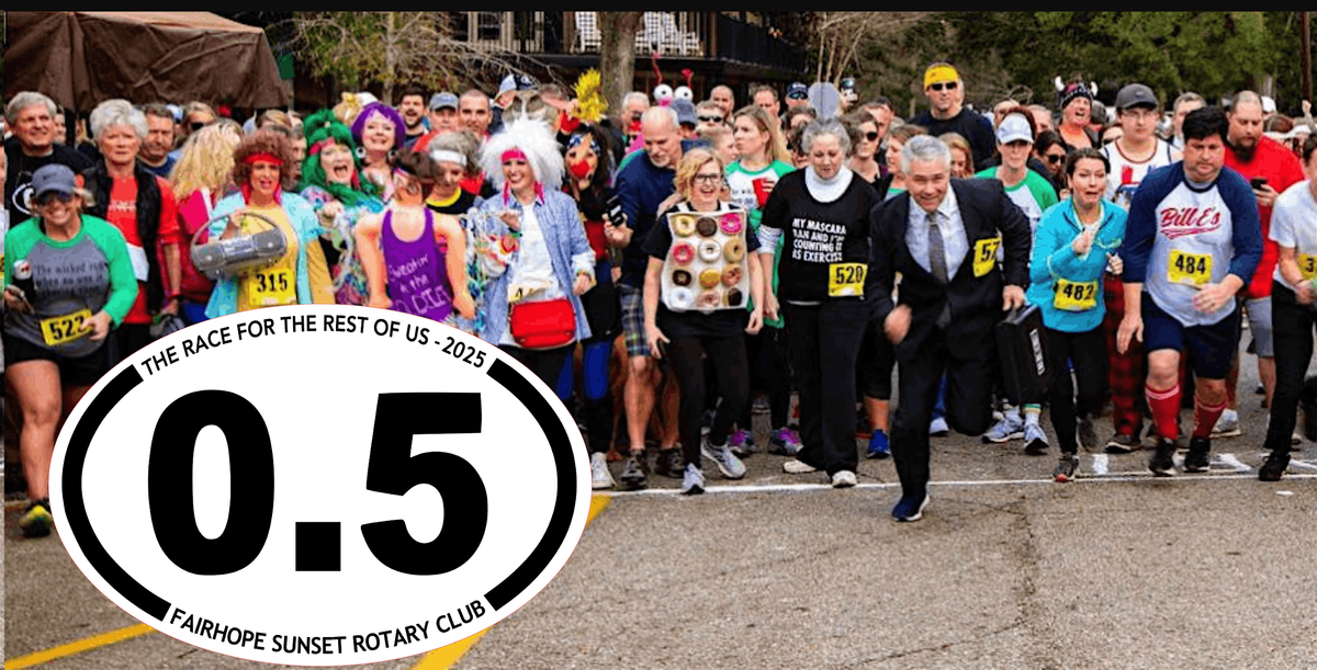 0.5K - The Race for the Rest of Us!, 31 January | Event in Fairhope | AllEvents