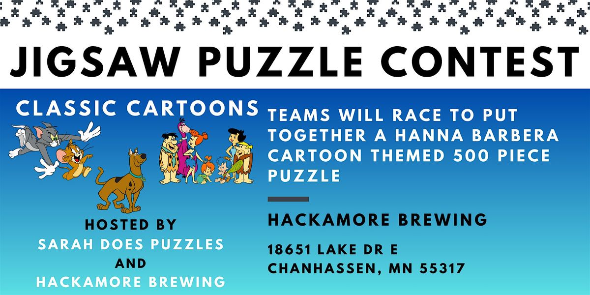 CLASSIC CARTOON themed Team  Jigsaw Puzzle Contest at Hackamore- Aug 2025, 14 August | Event in Chanhassen