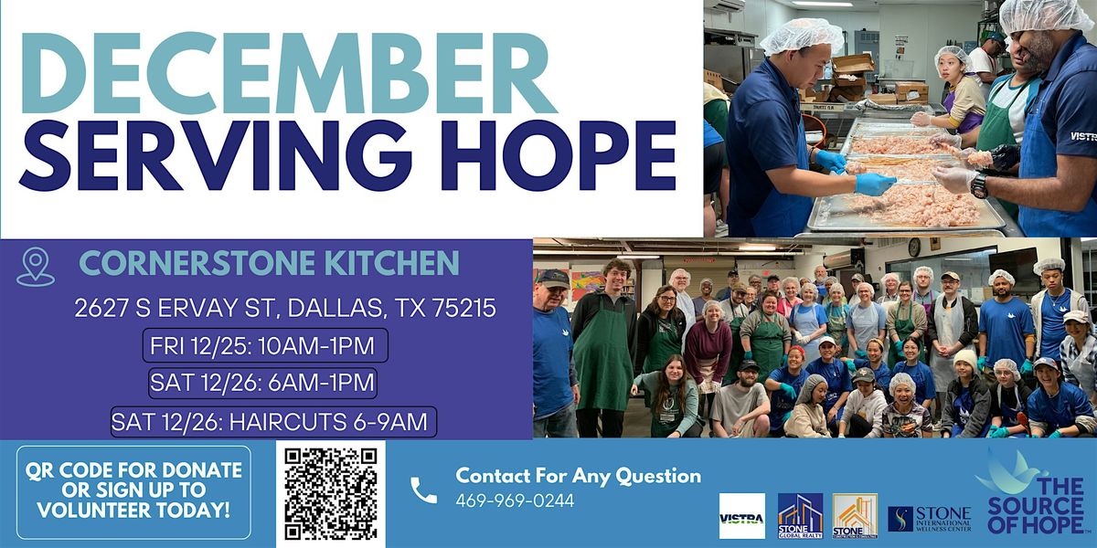 December Volunteer Serving Hope, 25 December | Event in Dallas | AllEvents