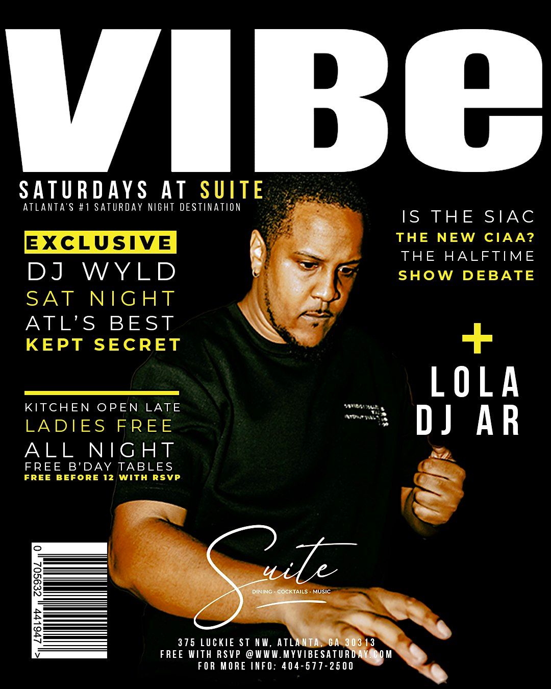 Vibe Saturdays at Suite | Event in Atlanta | AllEvents
